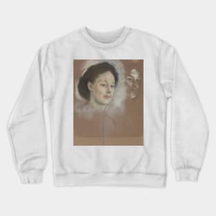 The Artist's Cousin, Probably Mrs. William Bell by Edgar Degas Crewneck Sweatshirt